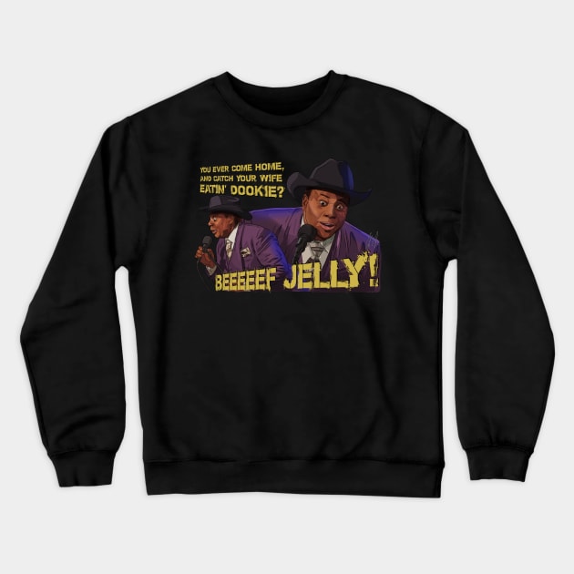 SNL: Beef Jelly! Crewneck Sweatshirt by 51Deesigns